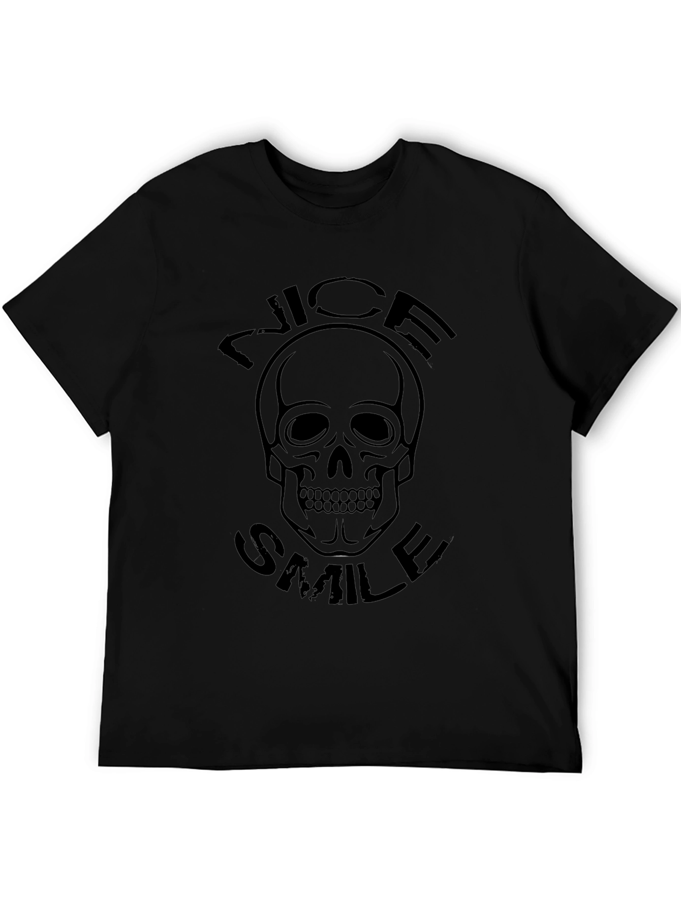 Skull Graphic T-Shirt - Nice Smile Design