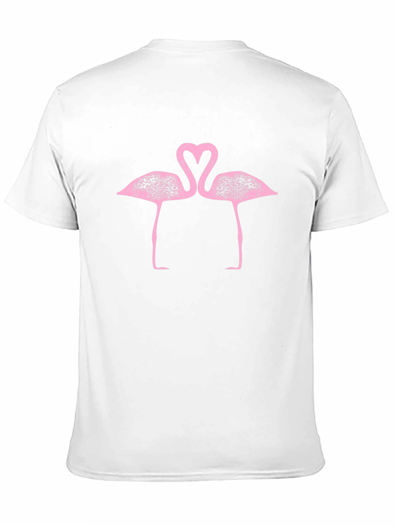 Flamingo Love T-Shirt - Pink Birds Heart
