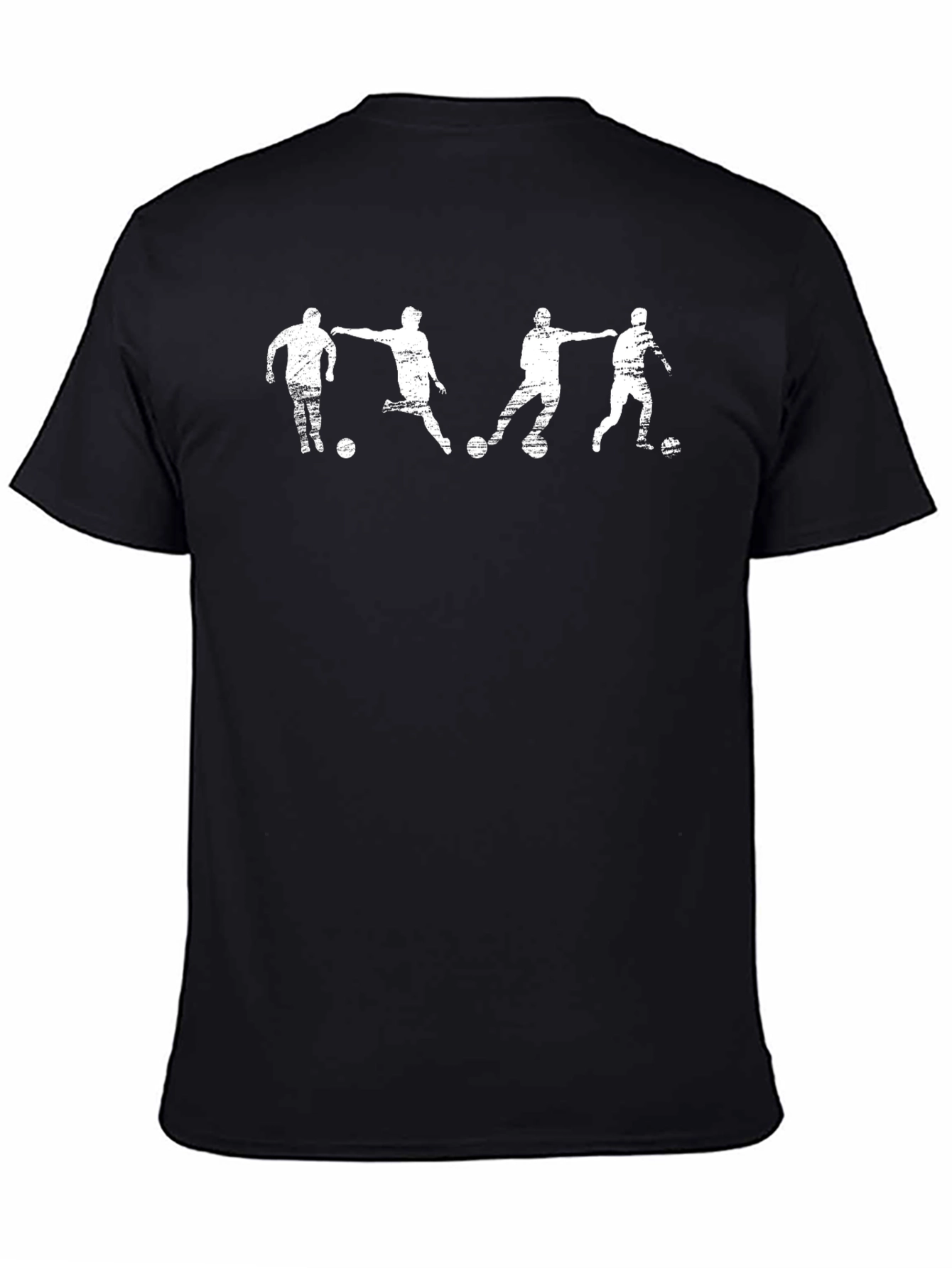 Soccer Player Graphic Black T-Shirt