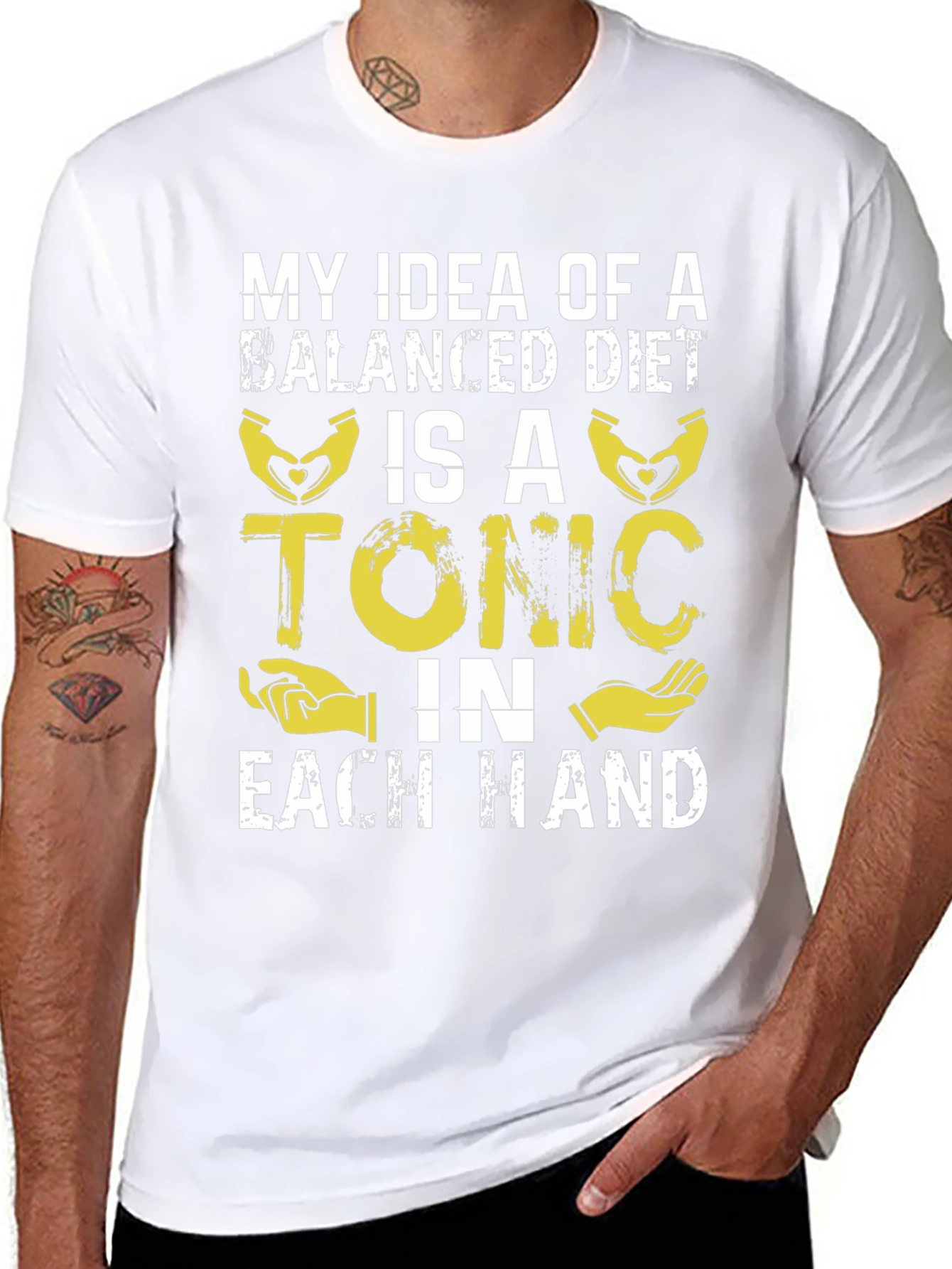 Balanced Diet Tonic T-Shirt - Funny Graphic Tee