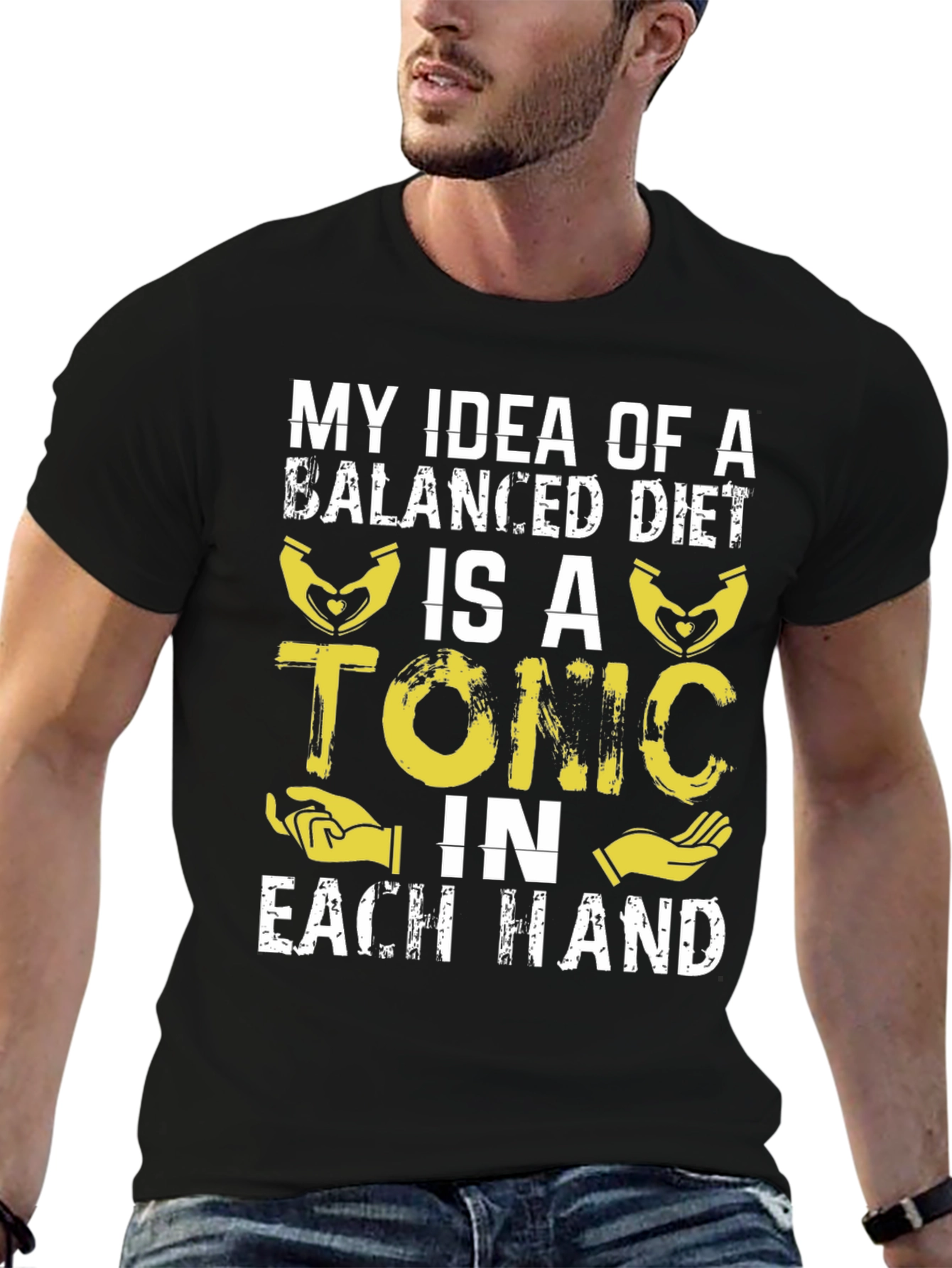 Balanced Diet Tonic T-Shirt - Funny Graphic Tee
