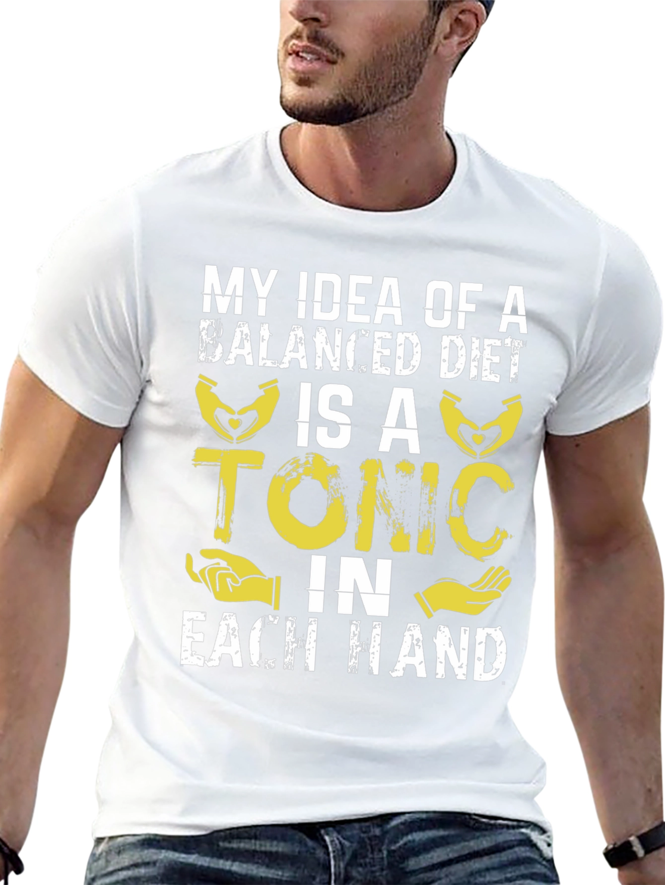 Balanced Diet Tonic T-Shirt - Funny Graphic Tee