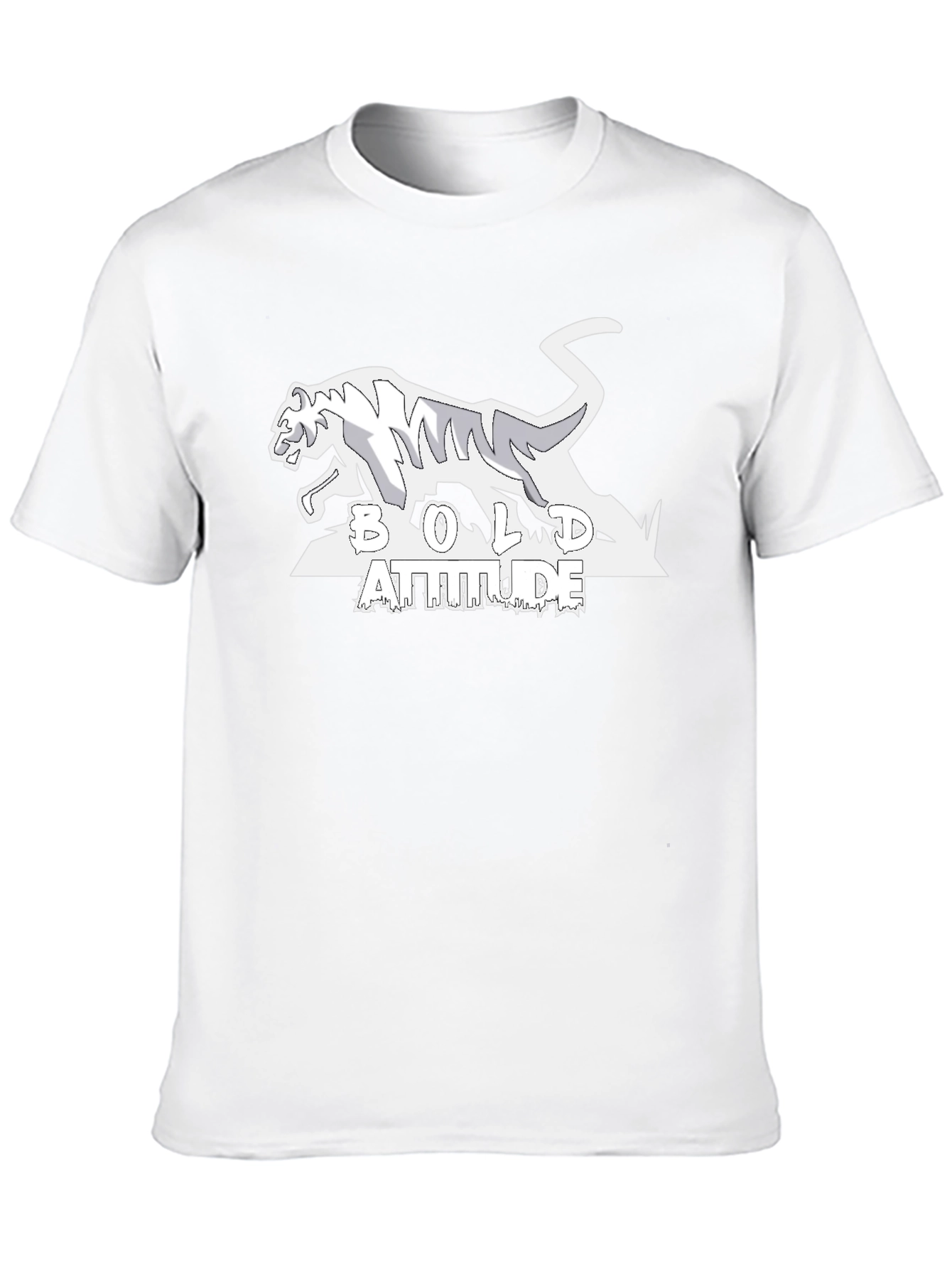 Bold Attitude Tiger Graphic Tee - Black