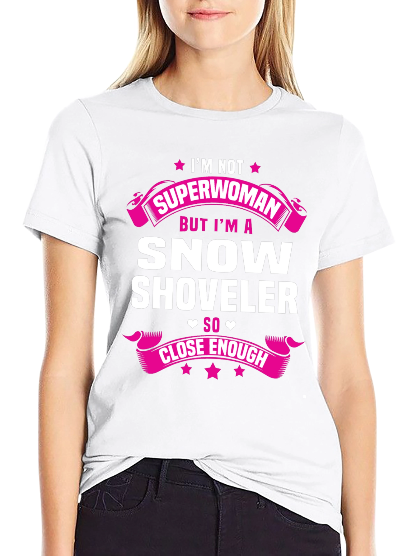 Superwoman Snow Shoveler Graphic Tee