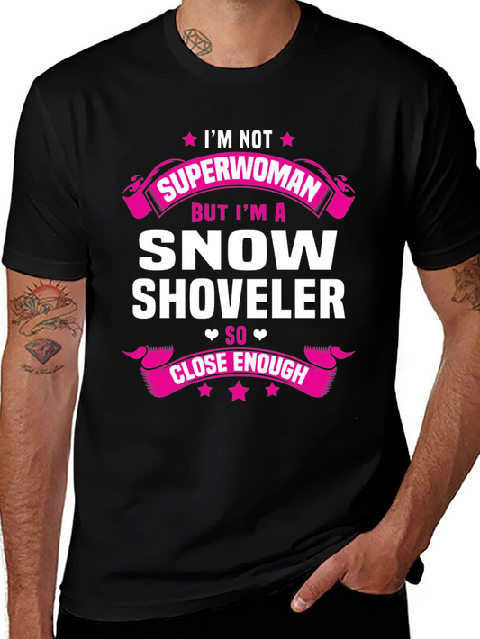 Superwoman Snow Shoveler Graphic Tee