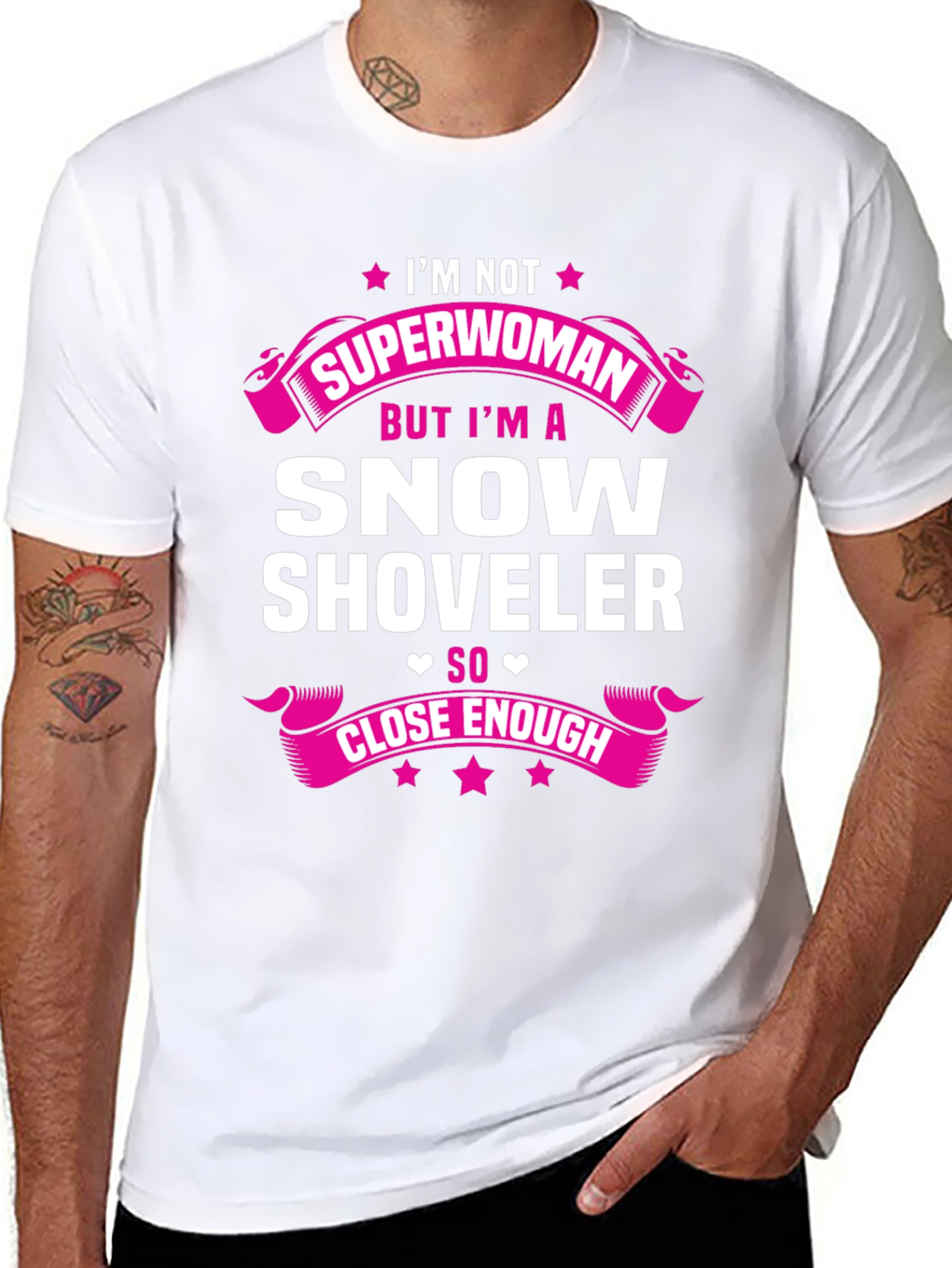Superwoman Snow Shoveler Graphic Tee