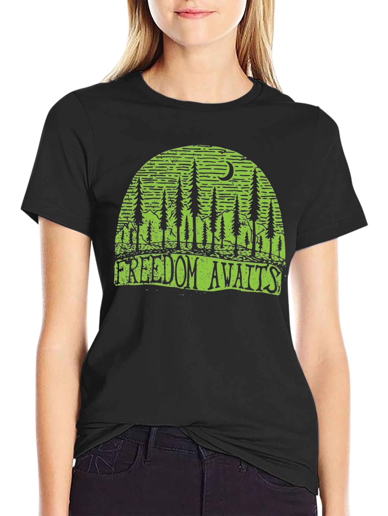 Freedom Awaits Graphic Tee - Nature Inspired Design