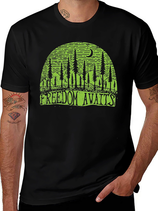 Freedom Awaits Graphic Tee - Nature Inspired Design