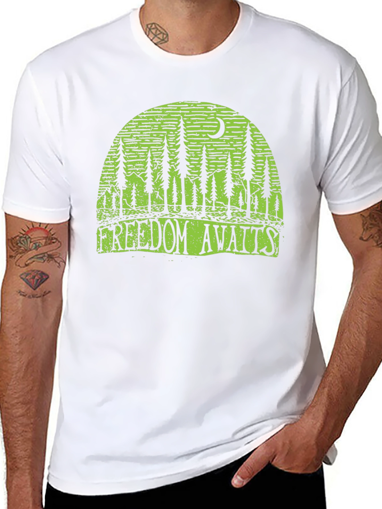 Freedom Awaits Graphic Tee - Nature Inspired Design