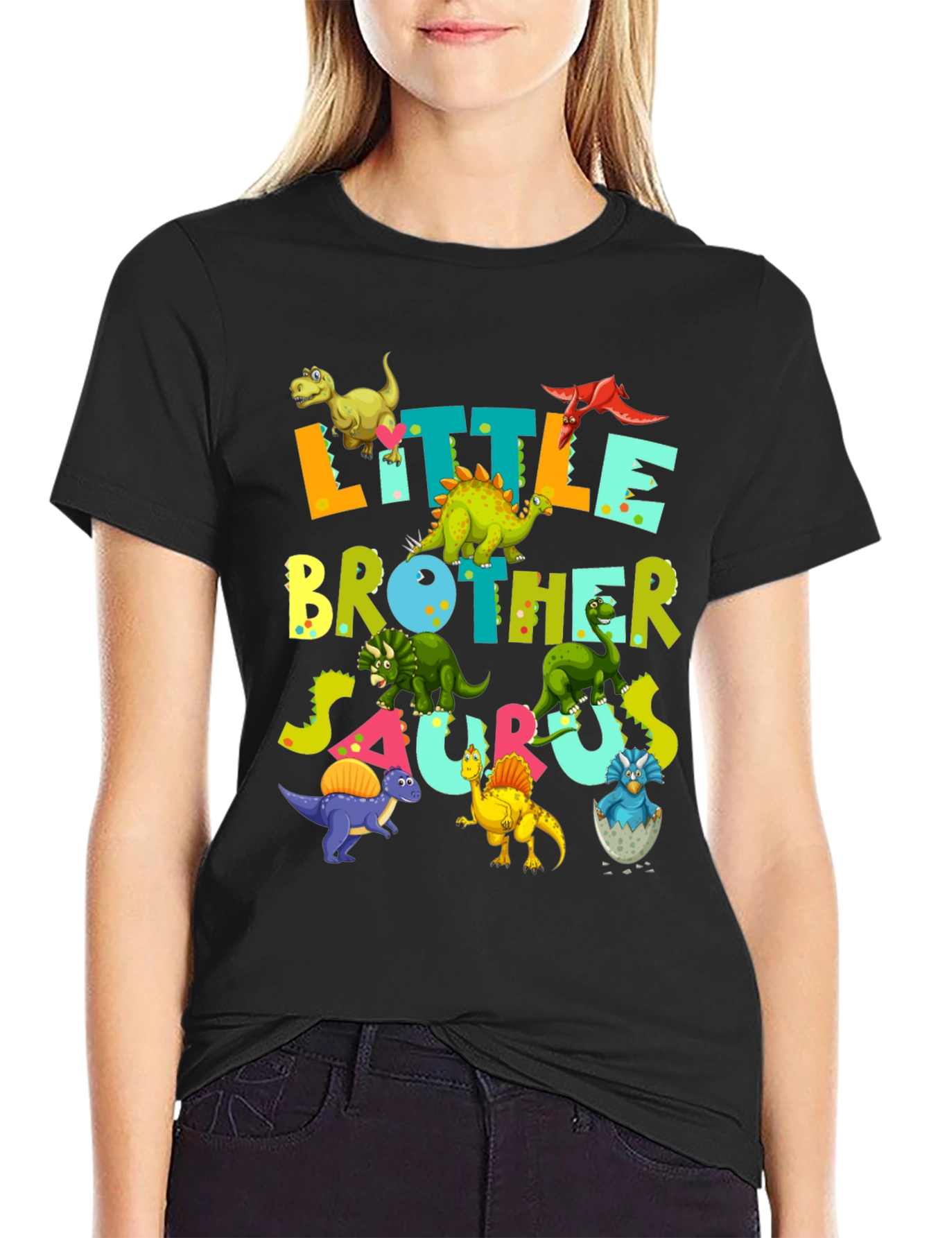 Little Brother Saurus Dinosaur T-Shirt