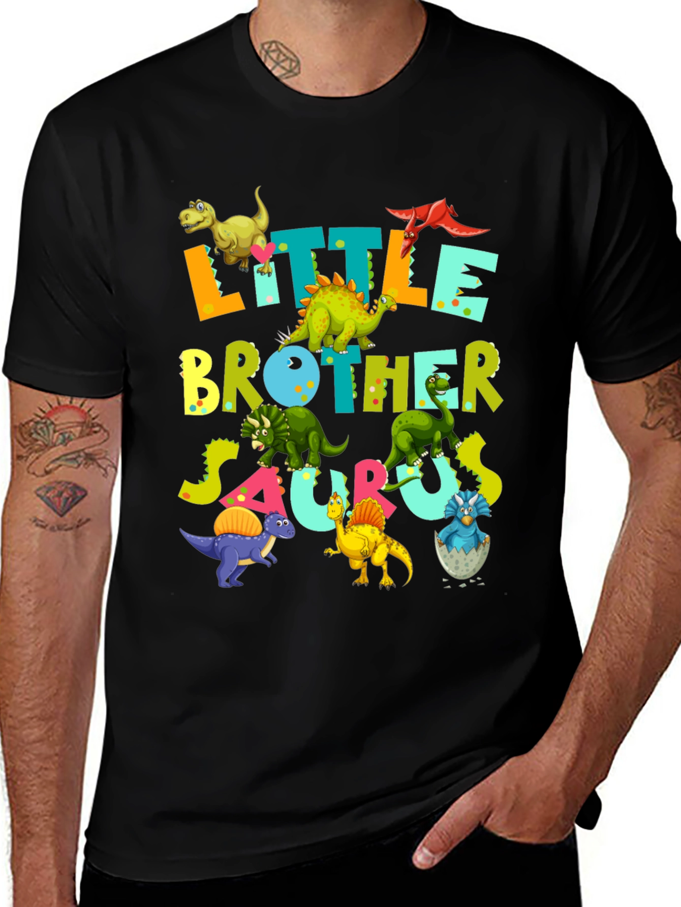 Little Brother Saurus Dinosaur T-Shirt