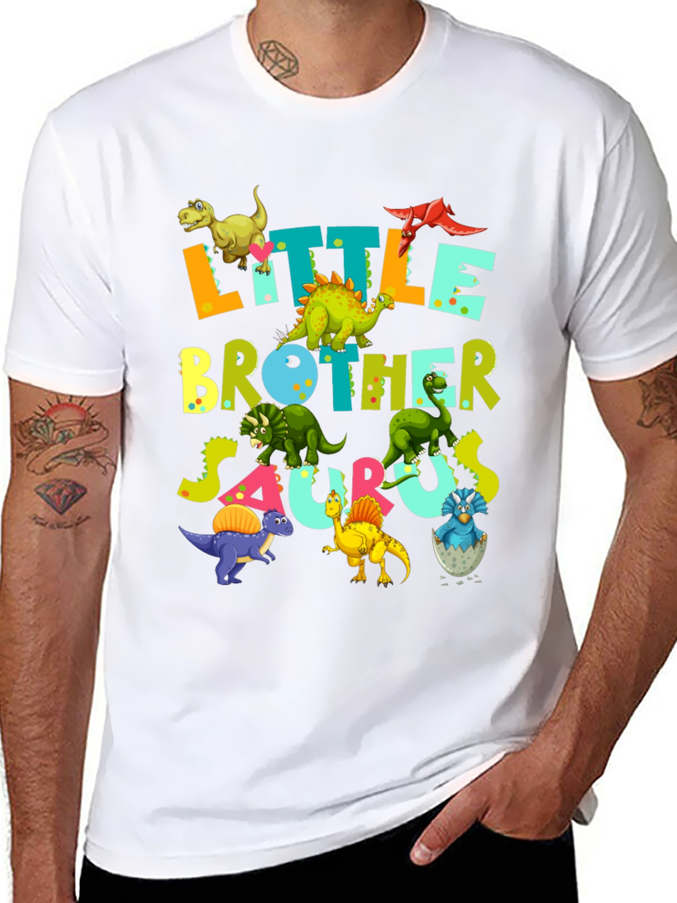 Little Brother Saurus Dinosaur T-Shirt
