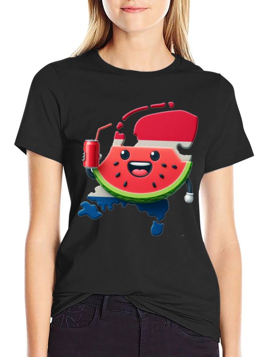 Watermelon & Dutch Flag Funny Graphic Tee