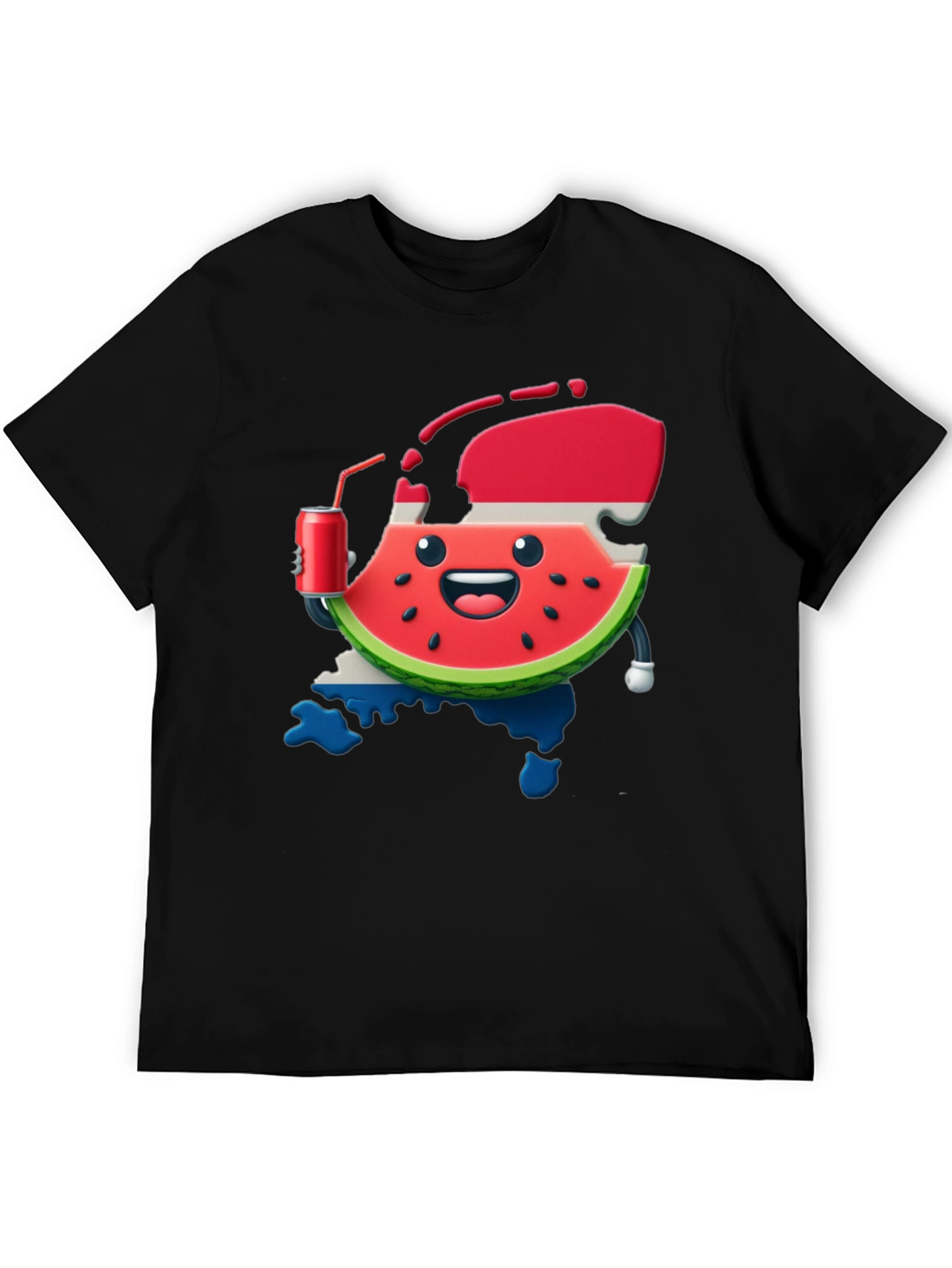 Watermelon & Dutch Flag Funny Graphic Tee