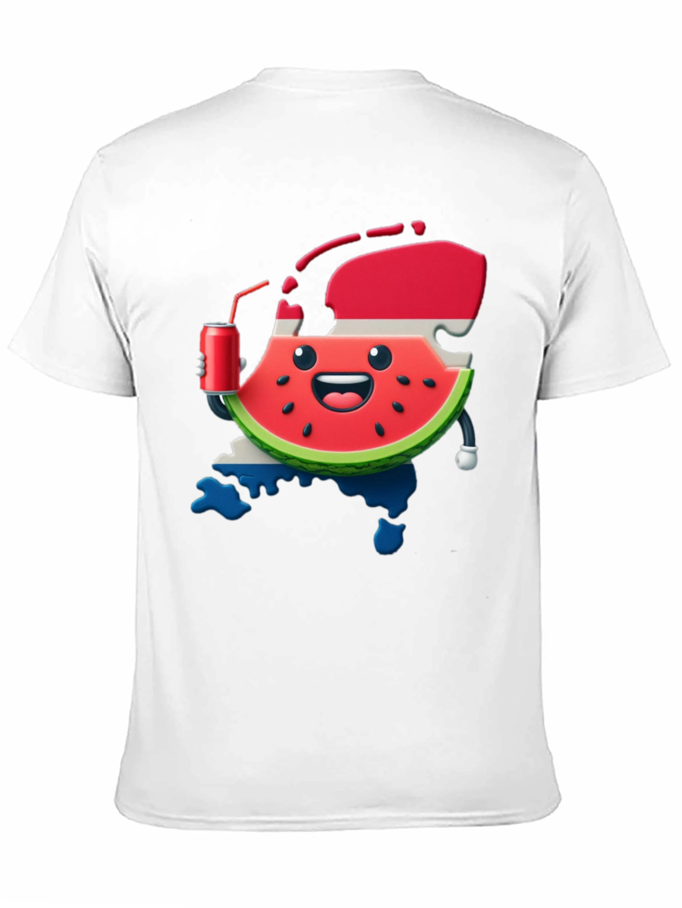 Watermelon & Dutch Flag Funny Graphic Tee