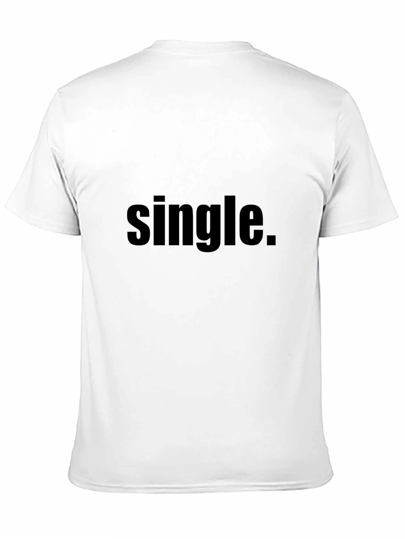 Single Black Tee - Mens Casual Graphic T-Shirt