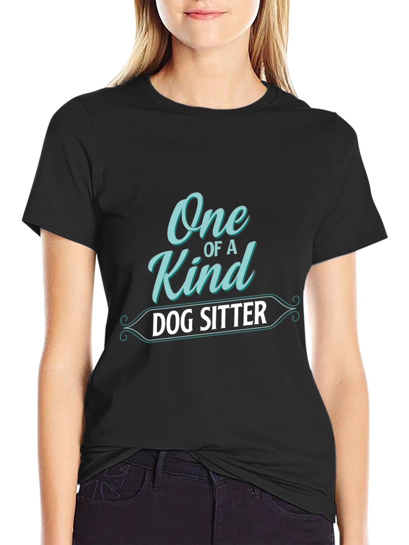 One of a Kind Dog Sitter Black T-Shirt