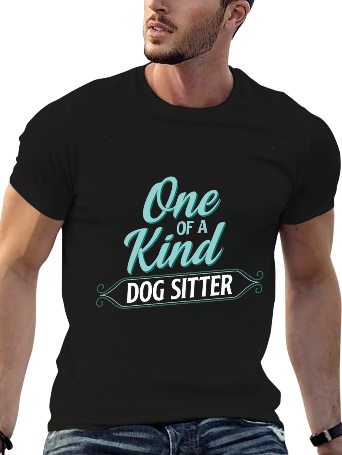 One of a Kind Dog Sitter Black T-Shirt
