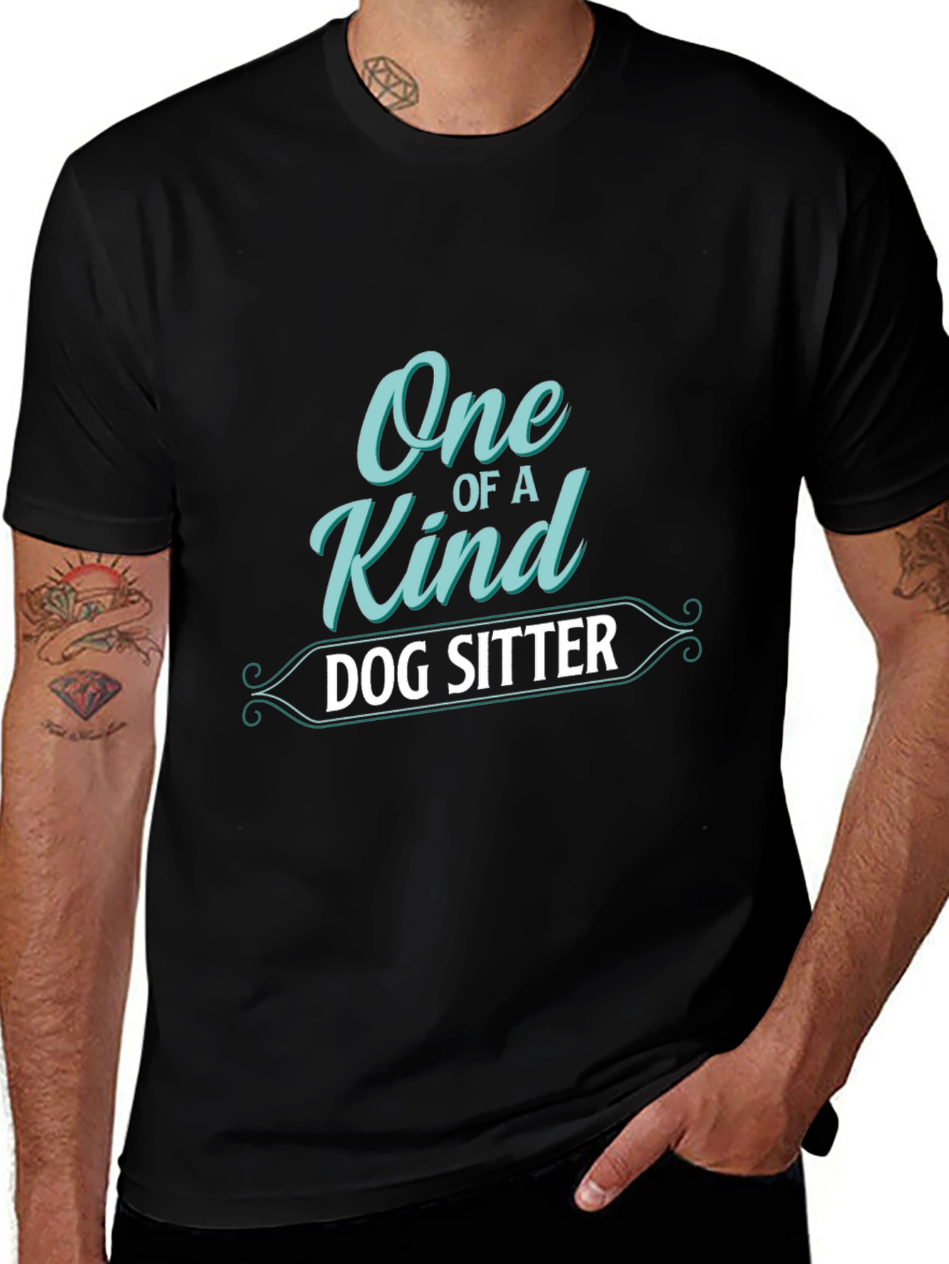 One of a Kind Dog Sitter Black T-Shirt