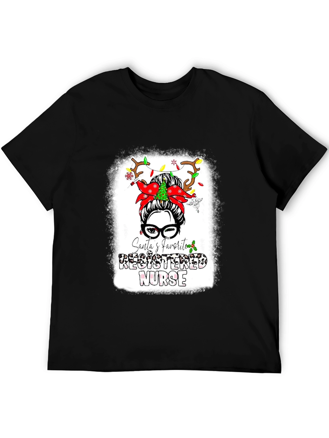 Santas Favorite Registered Nurse T-Shirt