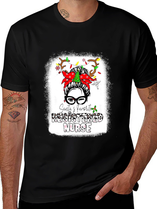 Santas Favorite Registered Nurse T-Shirt