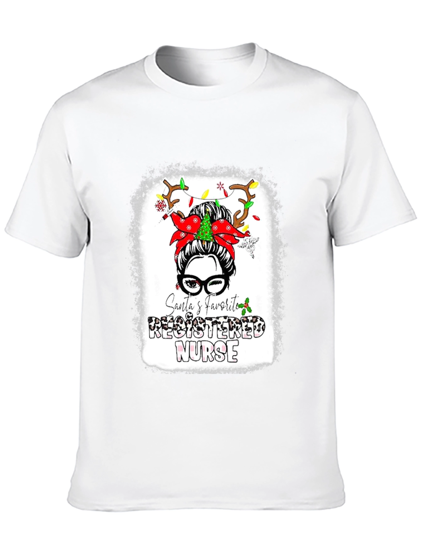 Santas Favorite Registered Nurse T-Shirt