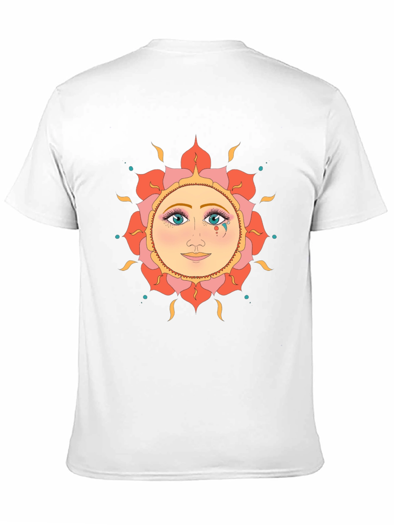 Mystic Sun Face Black T-Shirt