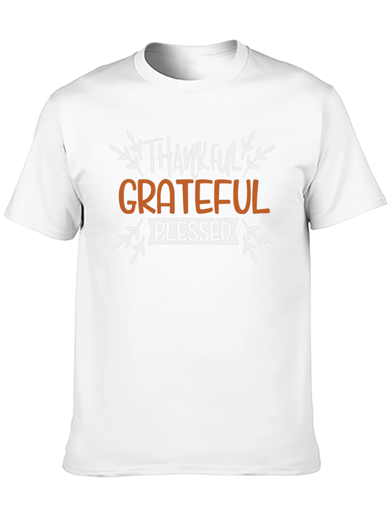 Thankful Grateful Blessed Thanksgiving T-Shirt