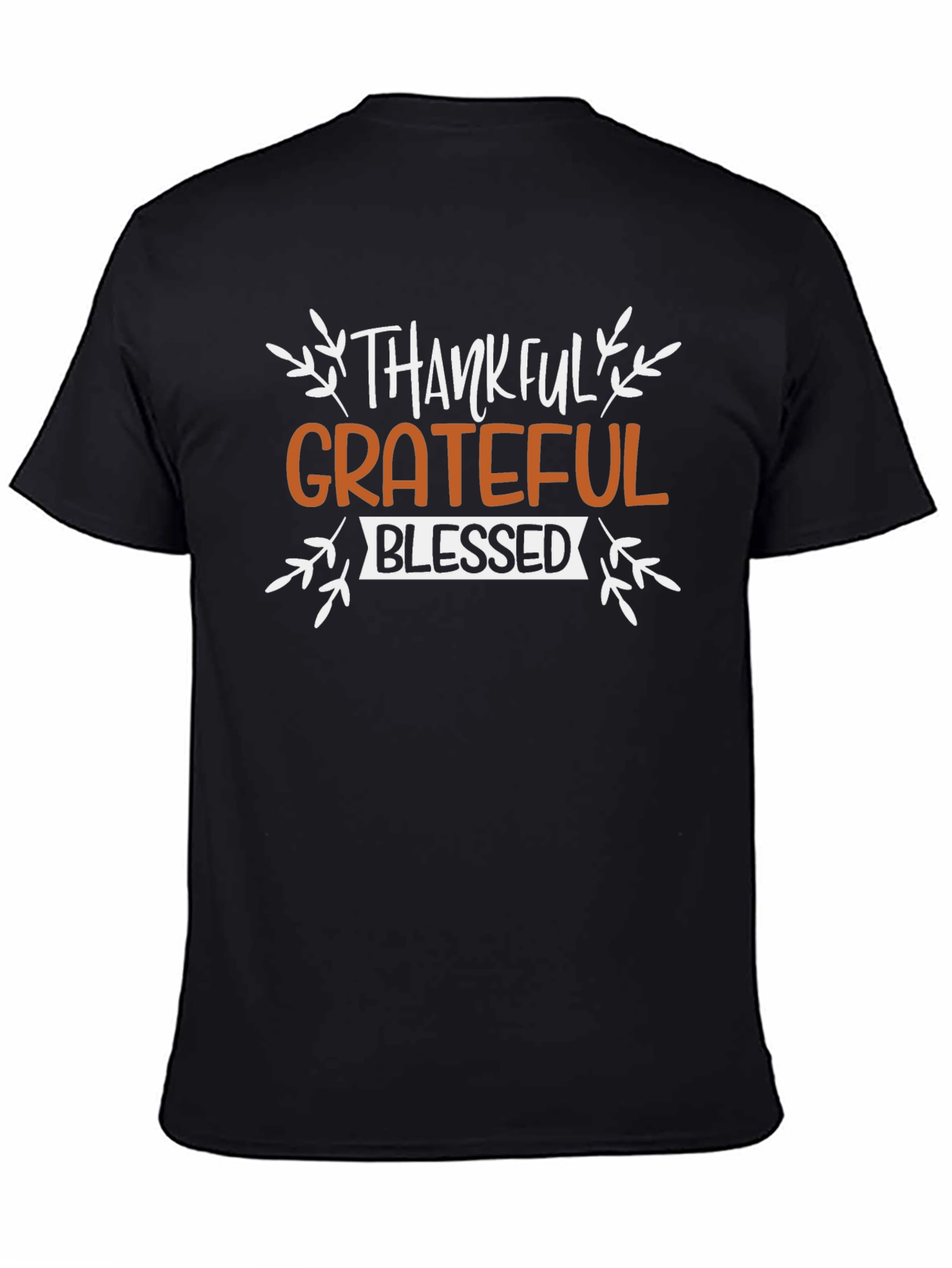 Thankful Grateful Blessed Thanksgiving T-Shirt