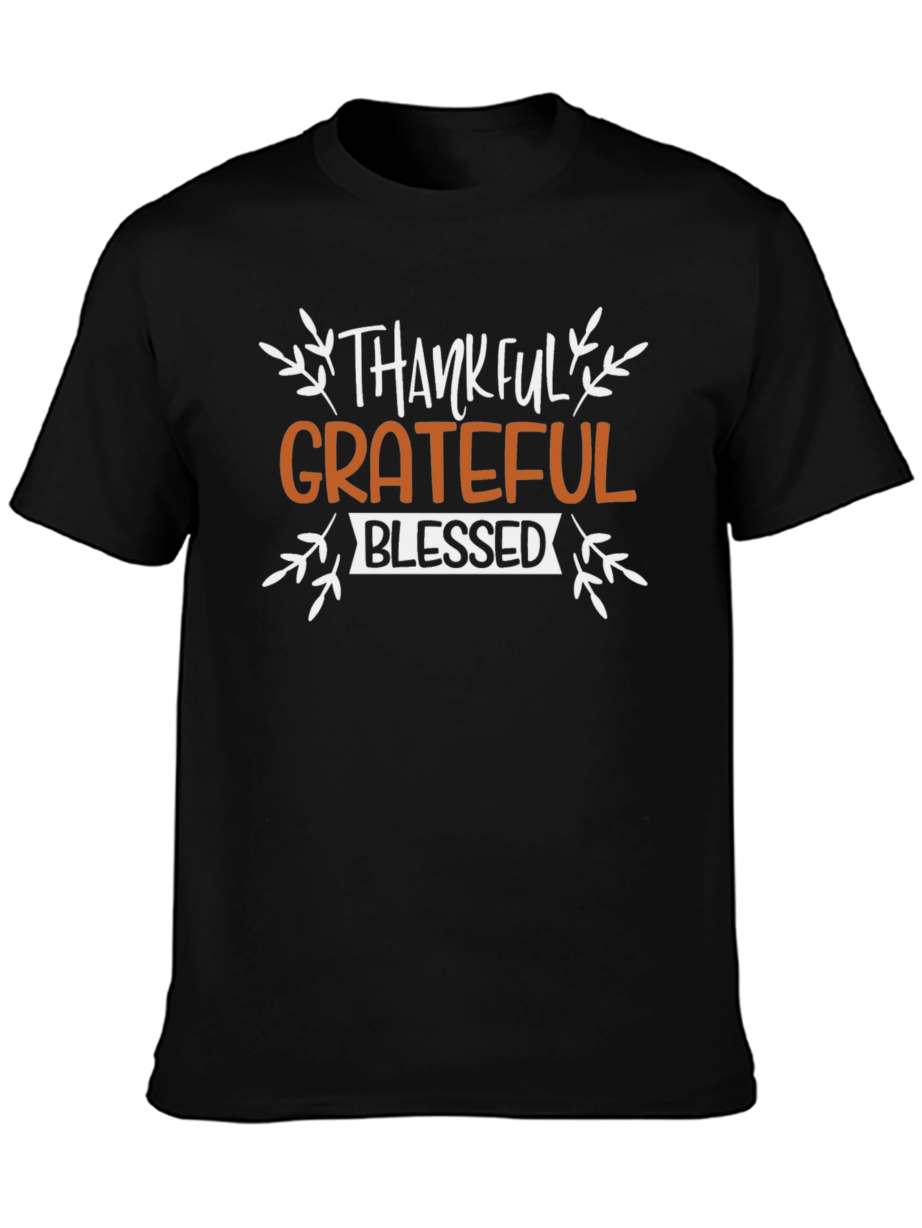 Thankful Grateful Blessed Thanksgiving T-Shirt