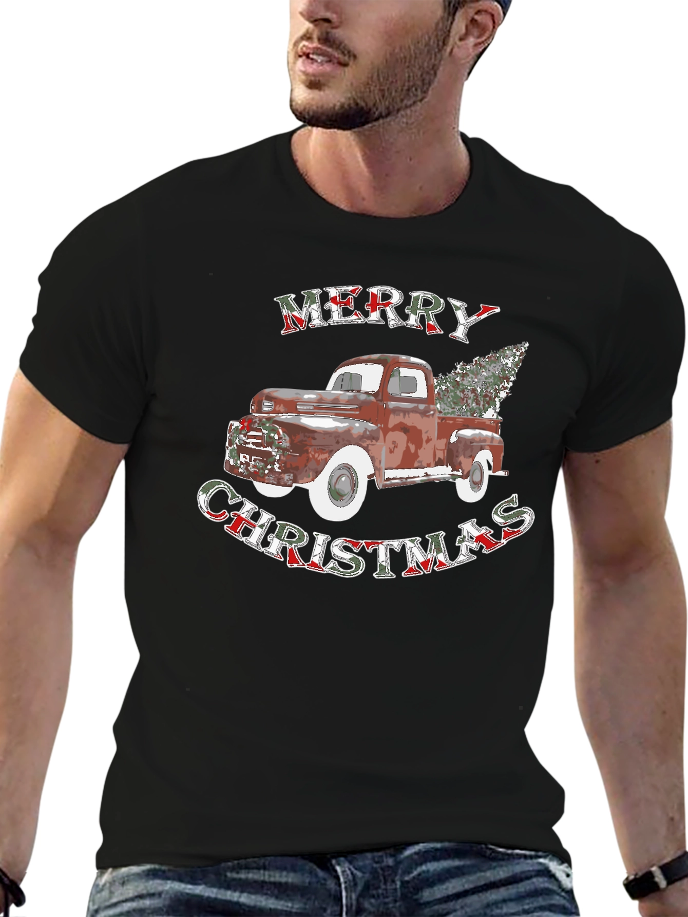 Merry Christmas Truck T-Shirt