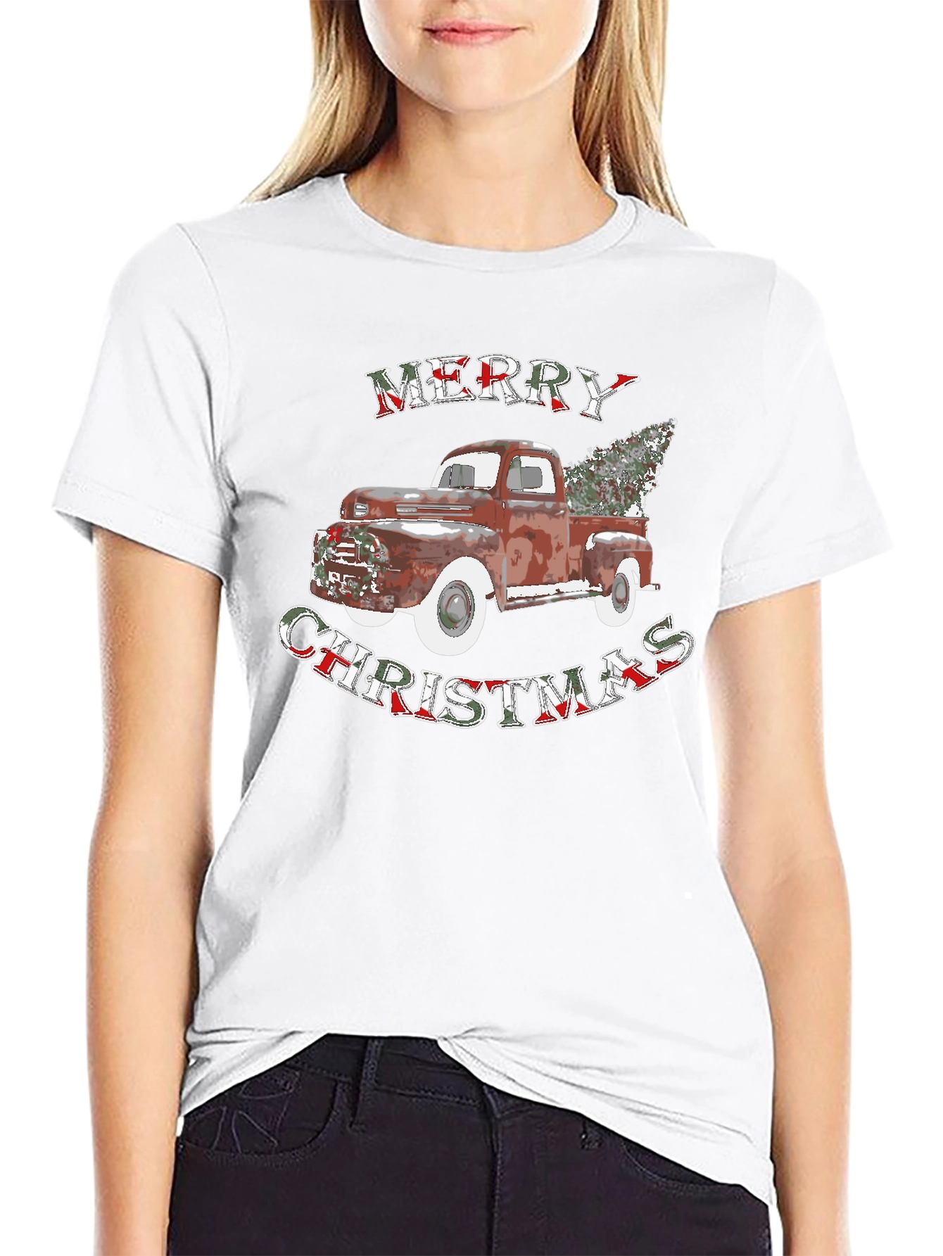 Merry Christmas Truck T-Shirt