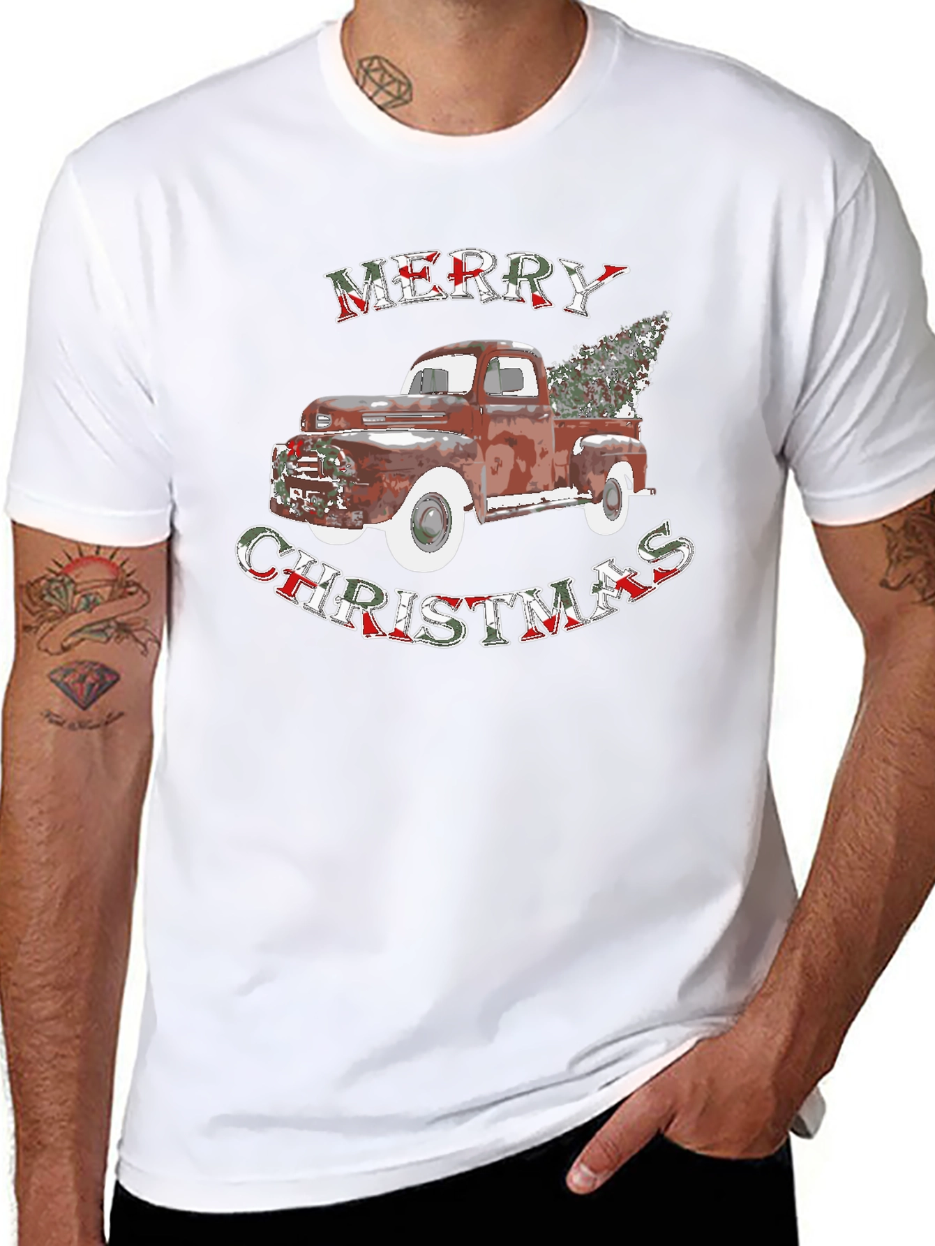 Merry Christmas Truck T-Shirt