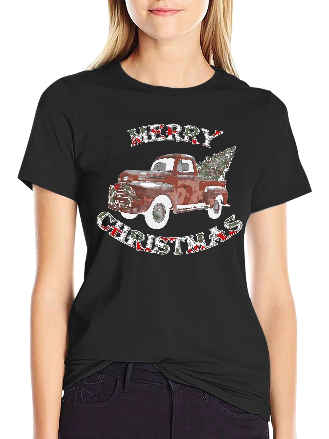 Merry Christmas Truck T-Shirt