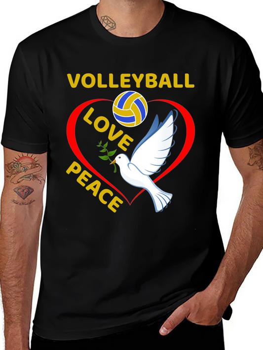 Volleyball Love Peace T-Shirt