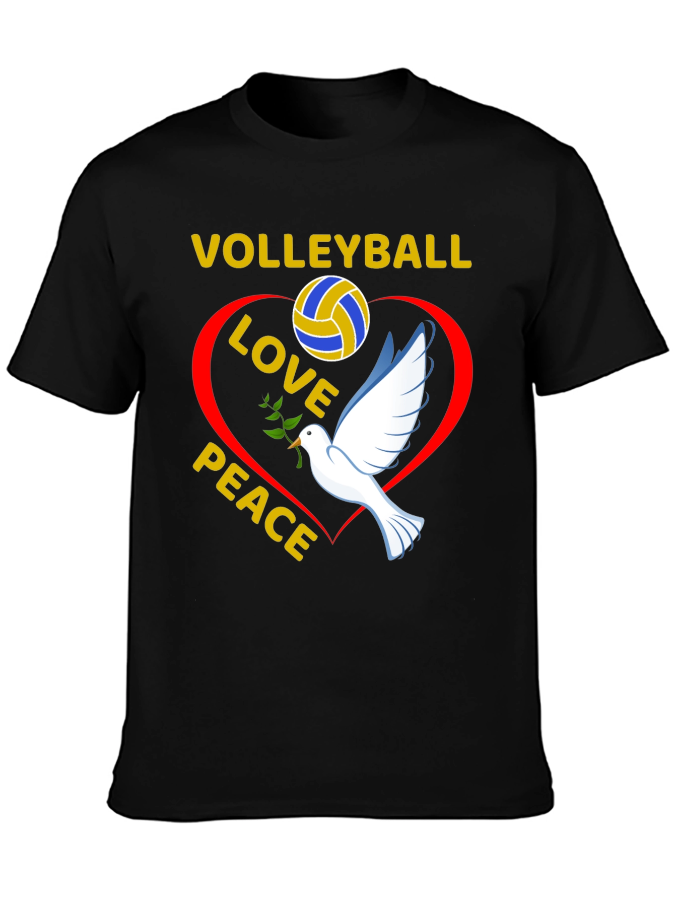 Volleyball Love Peace T-Shirt