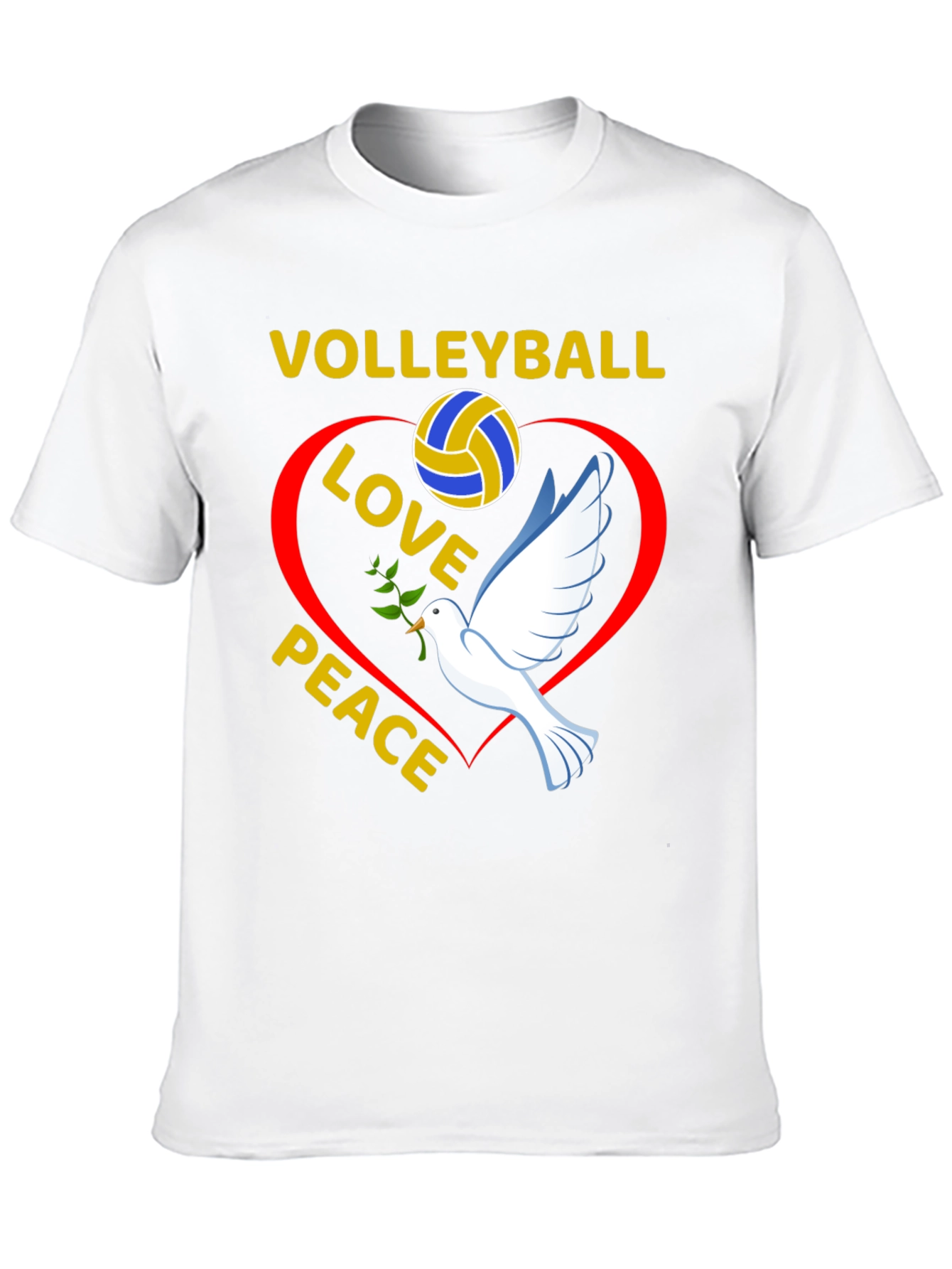 Volleyball Love Peace T-Shirt