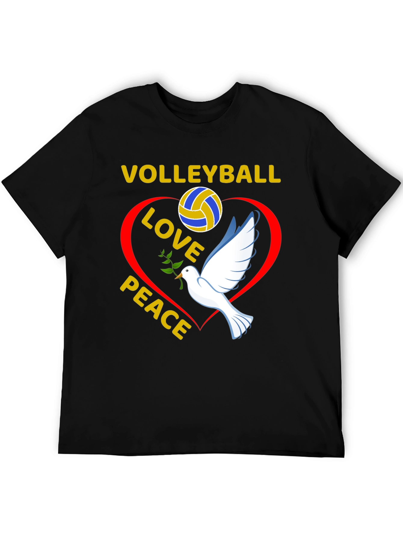 Volleyball Love Peace T-Shirt