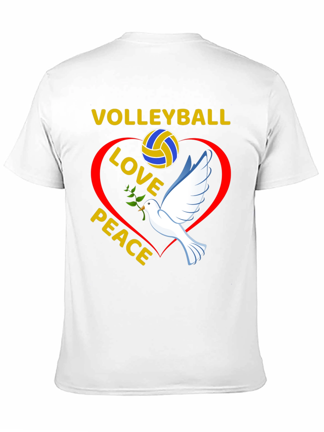Volleyball Love Peace T-Shirt