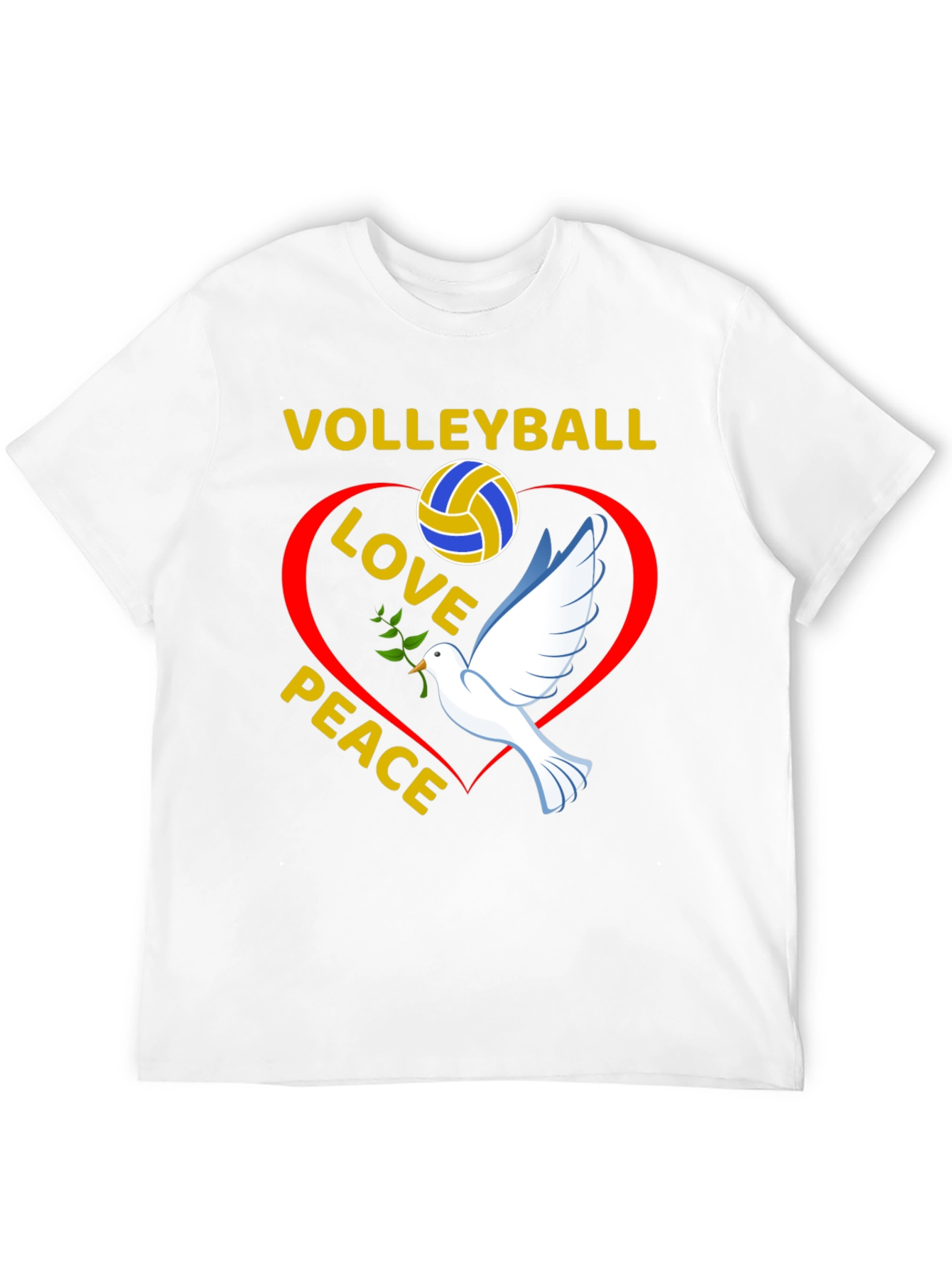 Volleyball Love Peace T-Shirt
