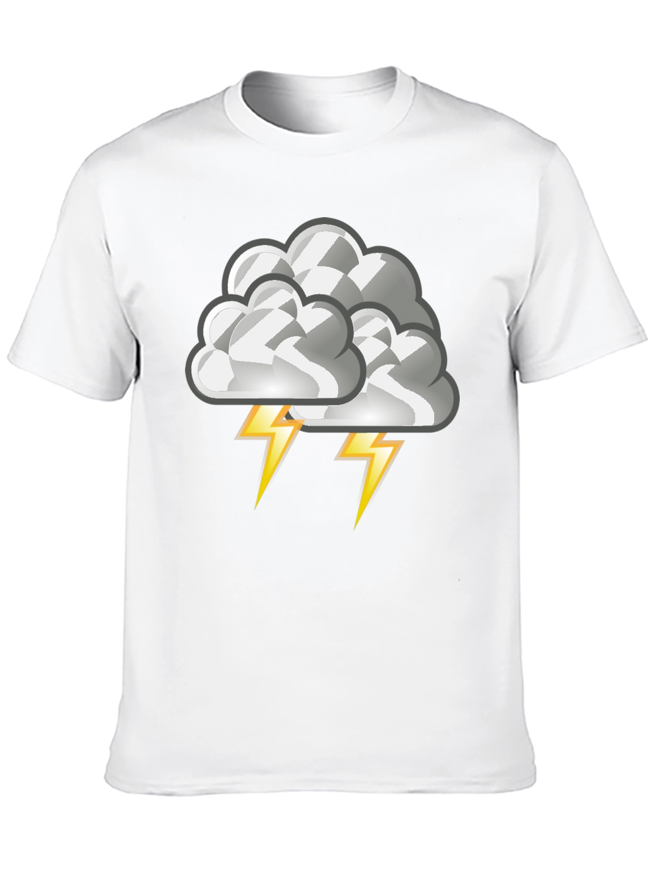 Storm Cloud Graphic Tee - Mens Black T-Shirt
