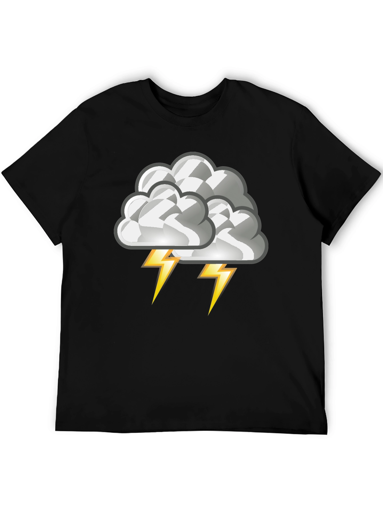 Storm Cloud Graphic Tee - Mens Black T-Shirt