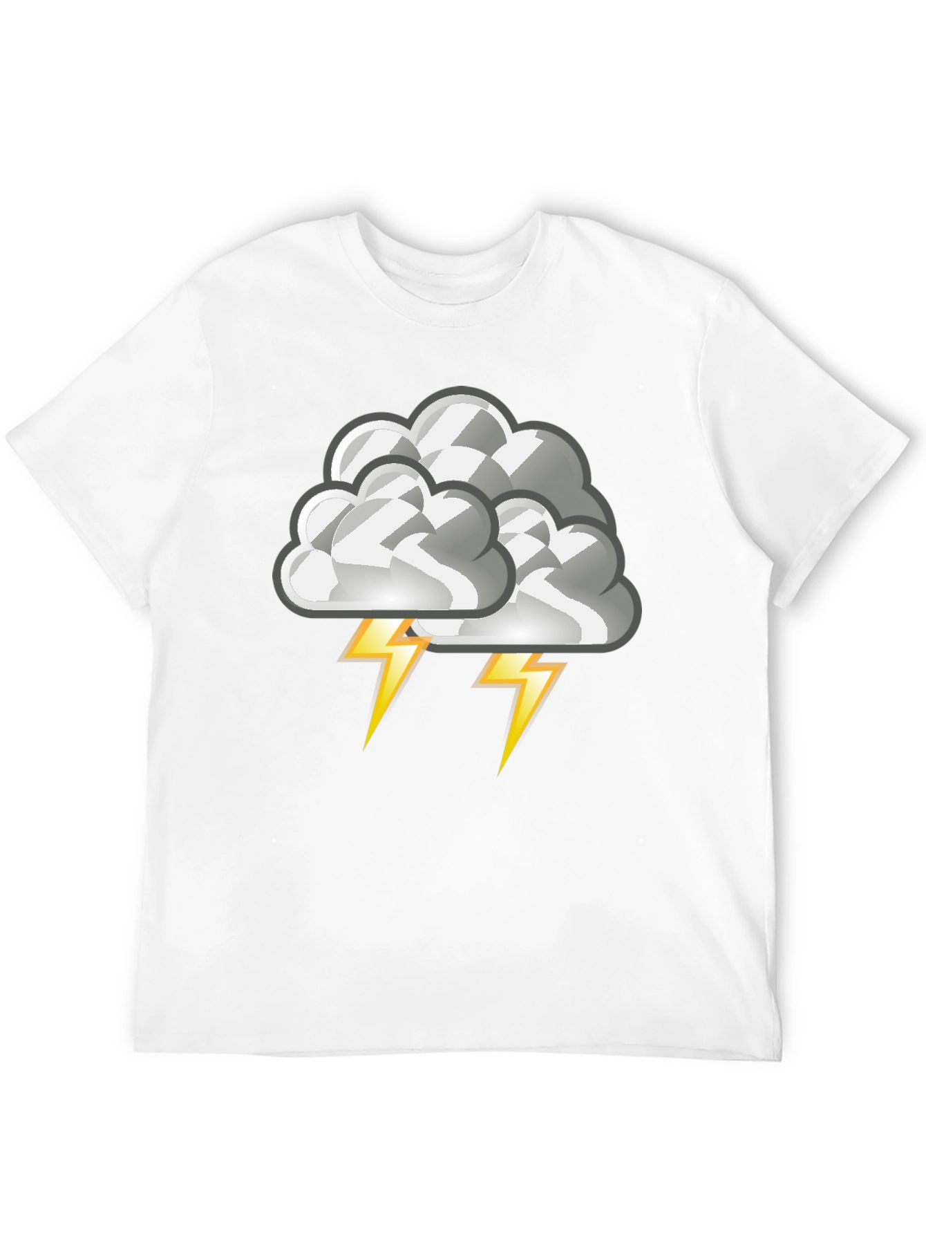 Storm Cloud Graphic Tee - Mens Black T-Shirt