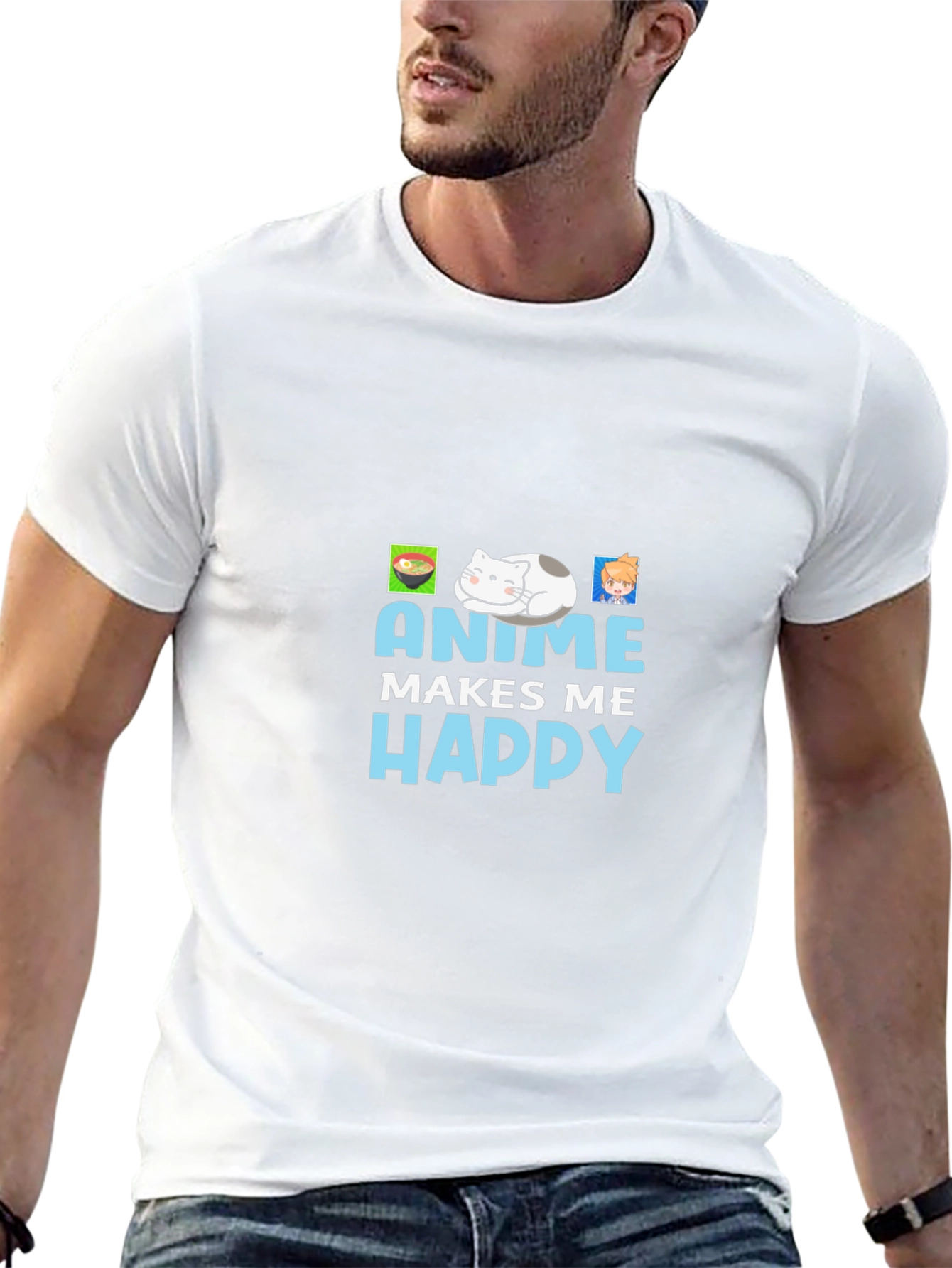 Anime Makes Me Happy T-Shirt