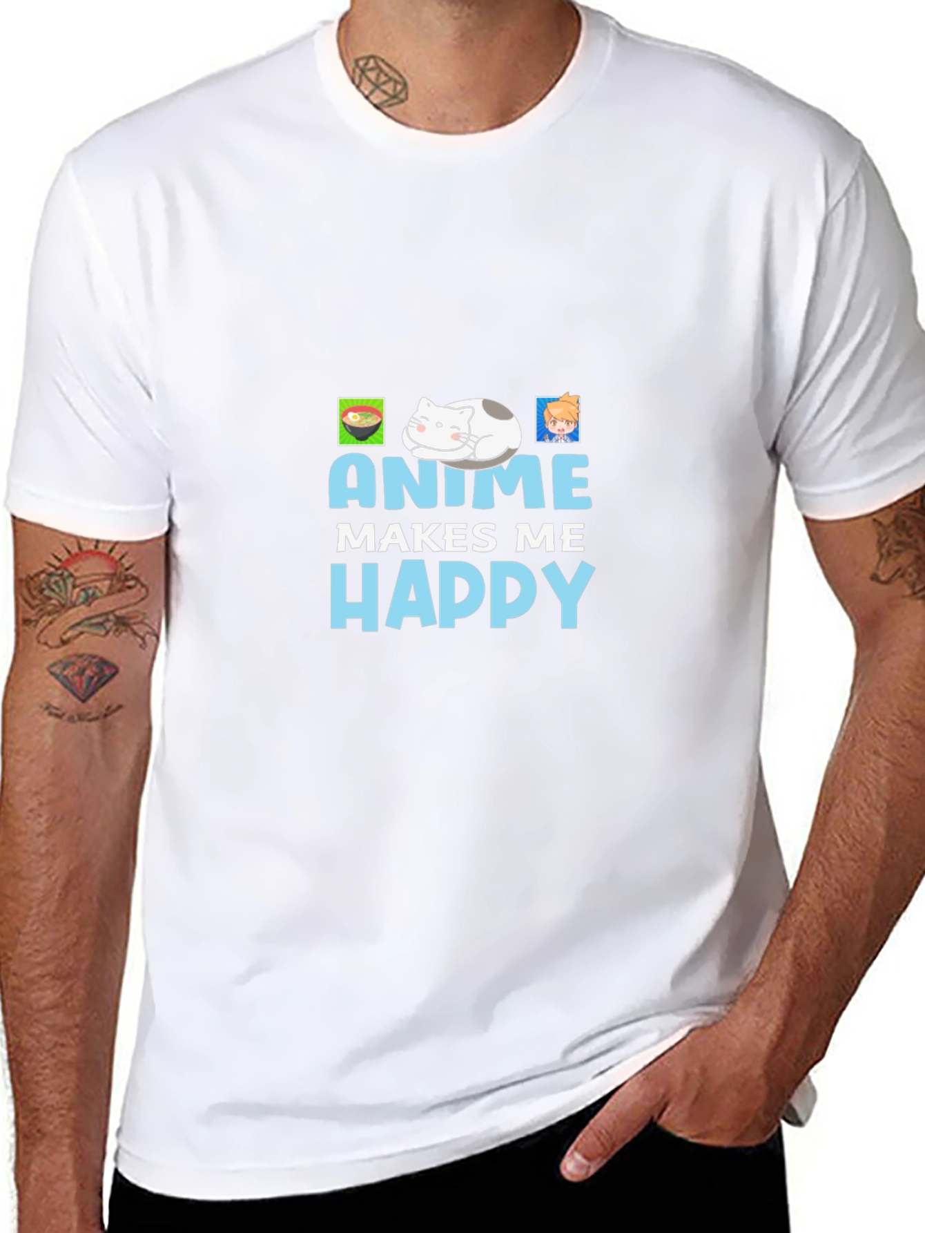 Anime Makes Me Happy T-Shirt