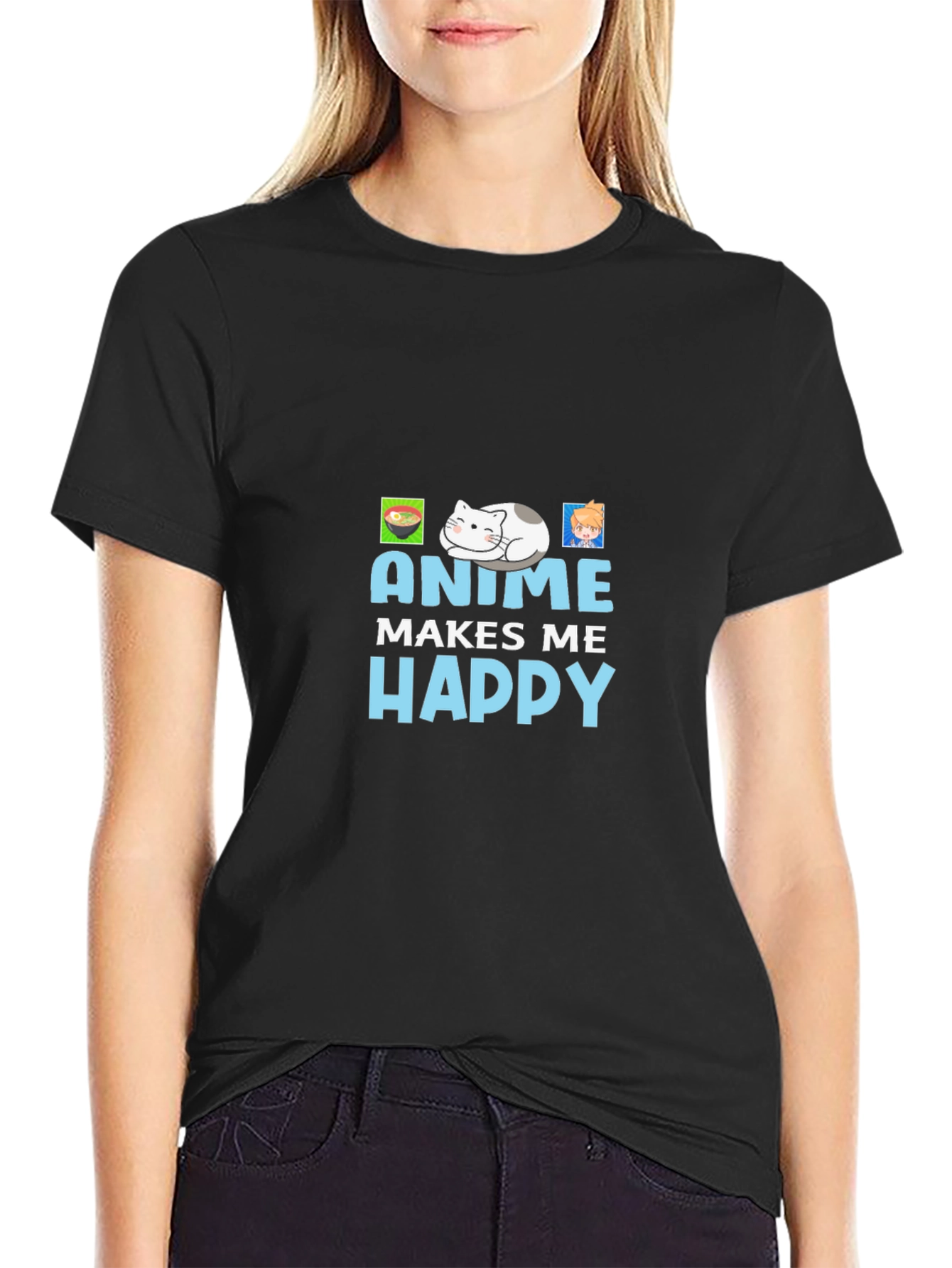 Anime Makes Me Happy T-Shirt