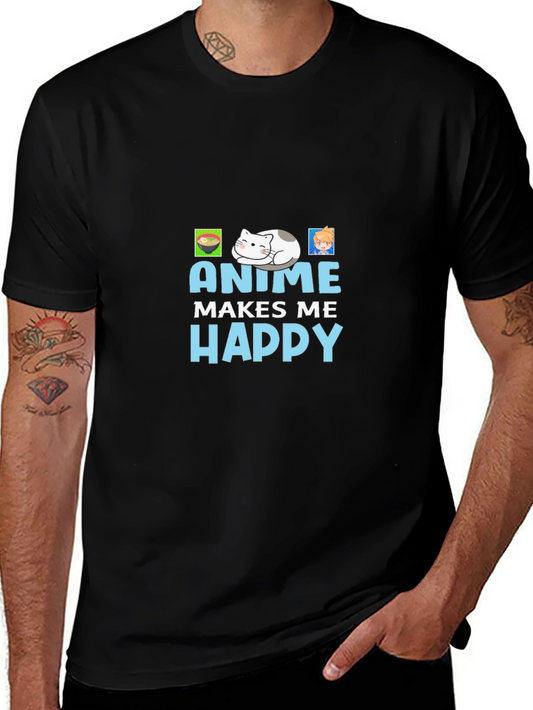 Anime Makes Me Happy T-Shirt