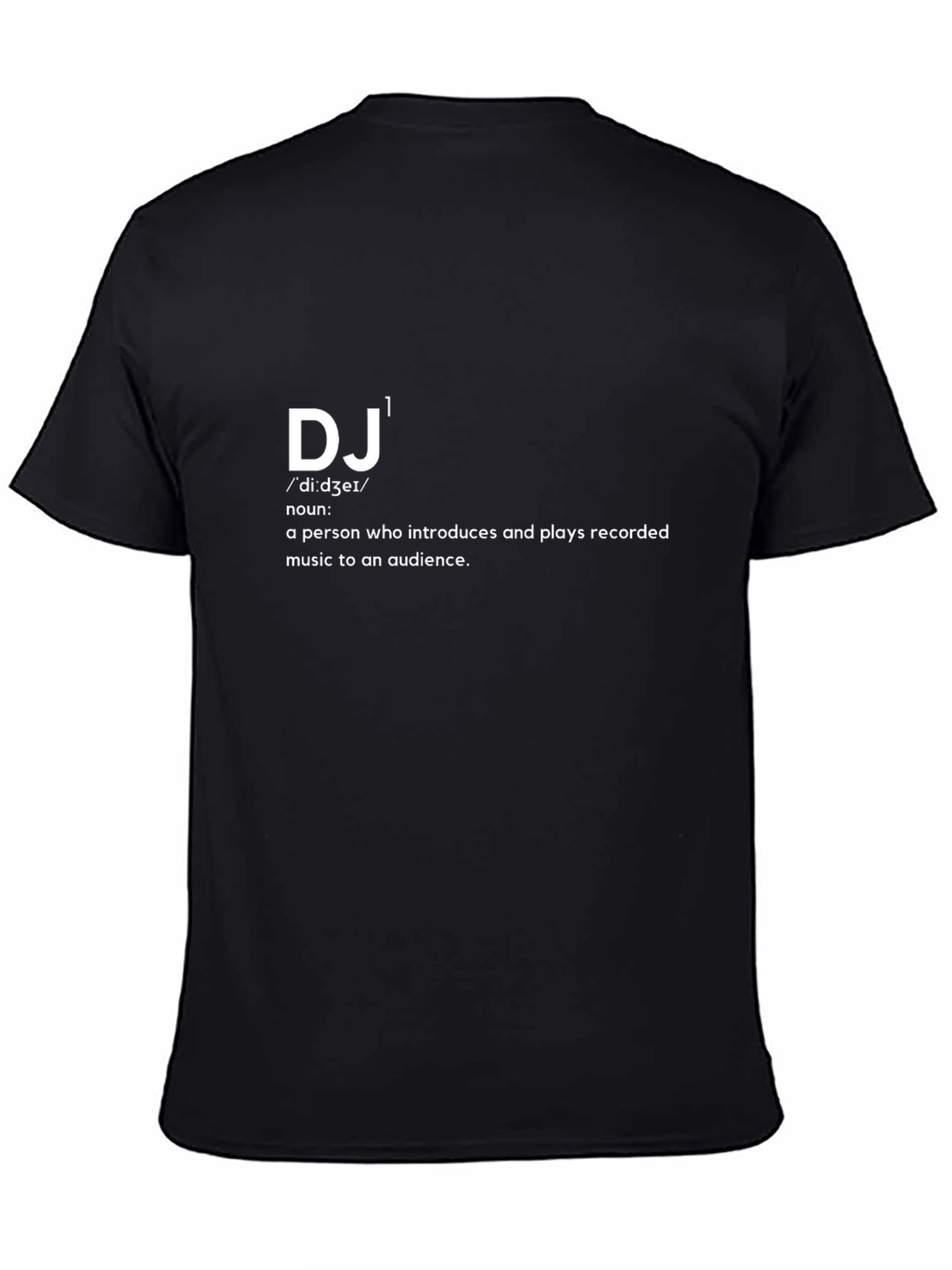 DJ Definition Black T-Shirt - Music Lover Tee