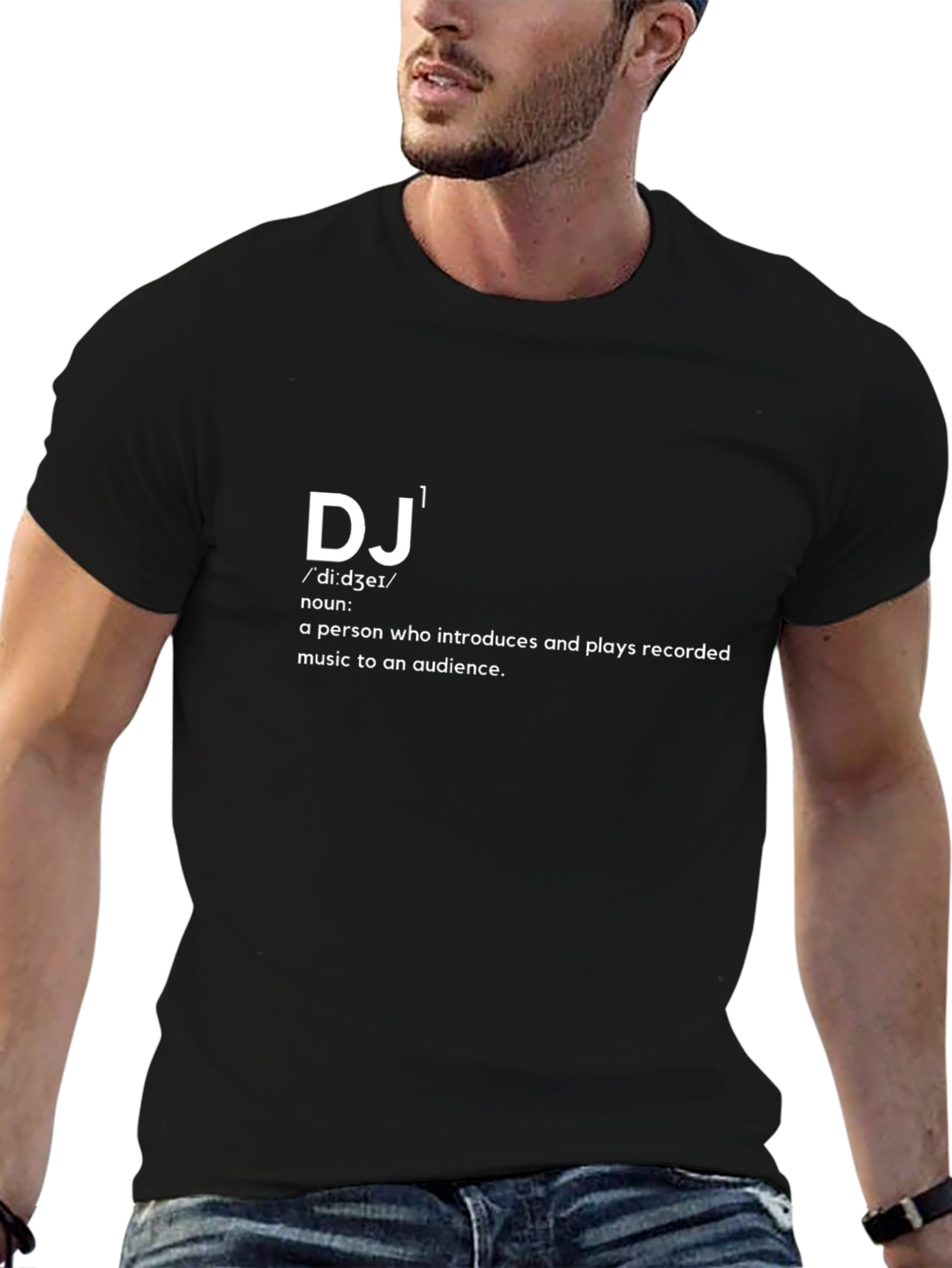 DJ Definition Black T-Shirt - Music Lover Tee