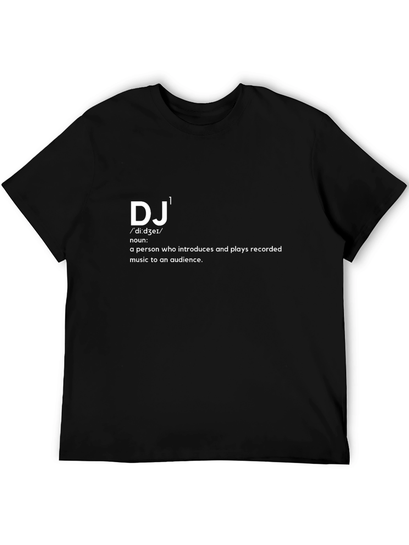 DJ Definition Black T-Shirt - Music Lover Tee